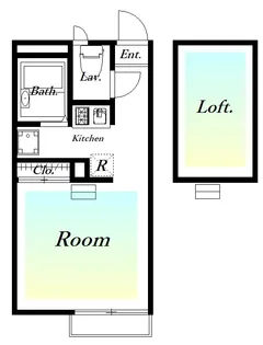 レオパレスアベイユ【1階】の間取り