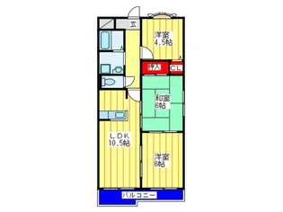 カームヒルズヒラタ【2階】の間取り