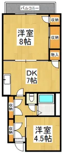 ハウスキタロー【2階】の間取り
