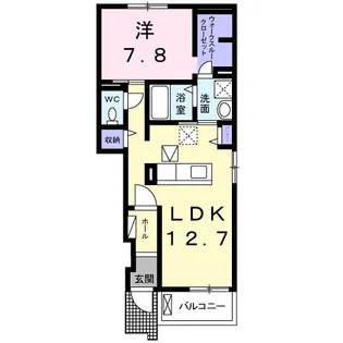 ビオーラ 浪【1階】の間取り