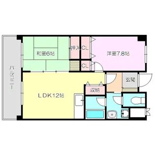 パレス東洋5号館【5階】の間取り