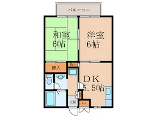 ビーライン上吉田A棟【2階】の間取り