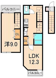 ハルミメゾン亀有【3階】の間取り