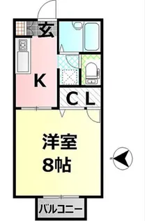 リヴェール麗峰【2階】の間取り