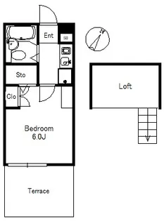 ジュネパレス松戸第507【1階】の間取り