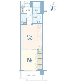 スカーラ渋谷松濤南【3階】の間取り