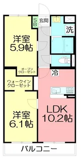 Gaspard【2階】の間取り