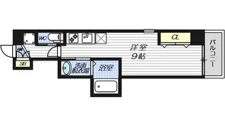 ビガーポリス369天神橋三丁目IIアルチェ【7階】の間取り