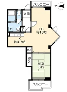 URアクティ学園西町【5階】の間取り