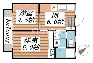 グランメゾンOC【2階】の間取り