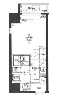 クレイシア上野【4階】の間取り