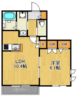 LILA高津【2階】の間取り