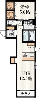 ブラン パレ【1階】の間取り