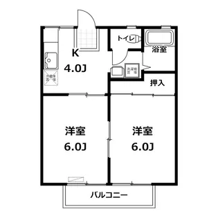 コーポぴあA棟【2階】の間取り