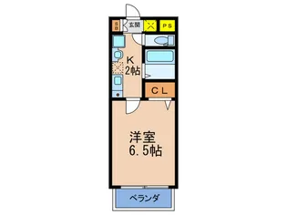 タカケンハイツ【2階】の間取り