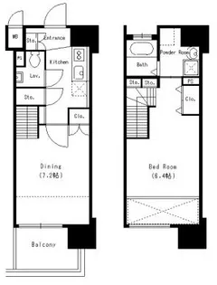 Dormouse Castle【13階】の間取り