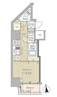 RESIDENCE高輪台(レジデンス高輪台)【3階】の間取り