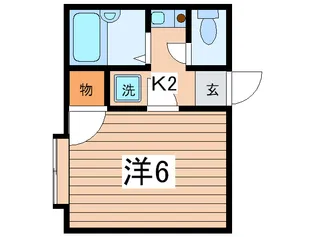 ハイツ クイ-ン【1階】の間取り