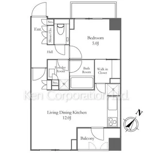 パークナード上野池之端【4階】の間取り