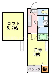 ボヌール蘇我【1階】の間取り