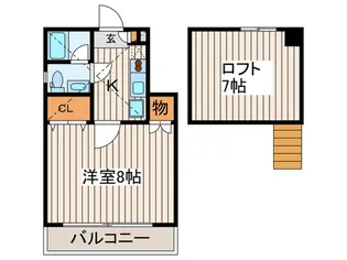カスティ-ロ富士見台【1階】の間取り