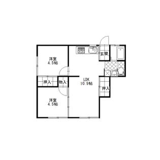富永コーポ【1階】の間取り