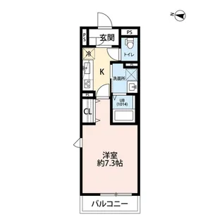 アンプルール・リーブルG【1階】の間取り