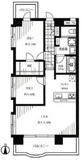 新宿サニーコート【7階】の間取り
