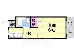 プレアール太子田【4階】の間取り