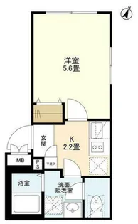 ウェルスクエアイズム都立大学【3階】の間取り