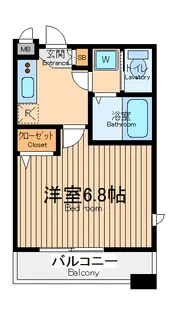 パワーハウス ビーケー2【5階】の間取り