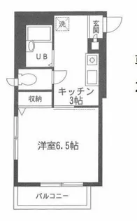ルミエール西大井【1階】の間取り