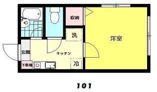 サンパティーク朝霞A【1階】の間取り