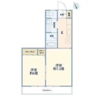 メゾン錦が丘【2階】の間取り