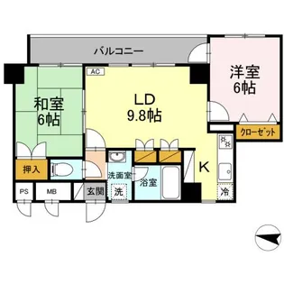 ガーデンハイツAIHARAI【3階】の間取り