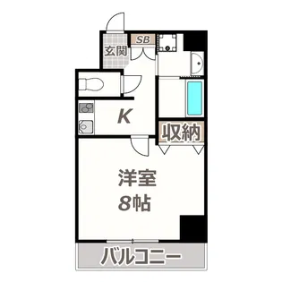 プライムコート天王寺町【2階】の間取り