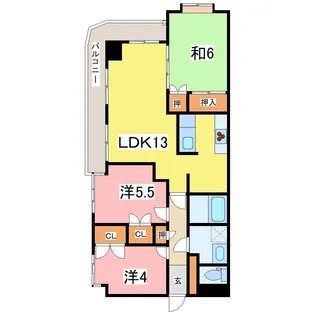 URBAN CONCIERIA城東【3階】の間取り