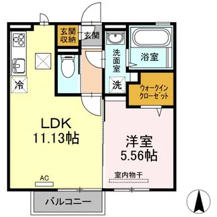 セントポーリアII【1階】の間取り