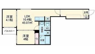 ilusion桶川【3階】の間取り