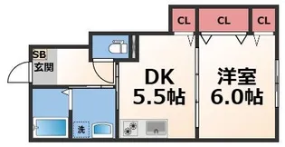 ソレジオ武村V N【1階】の間取り