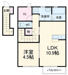 Freres【2階】の間取り