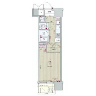 エステムコート京都河原町プレジール【6階】の間取り