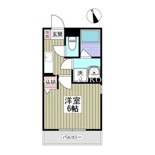 パルトネール東久保町【3階】の間取り