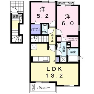 サンリット ヒルズB【2階】の間取り