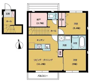 センチュリーコンフォート A棟【2階】の間取り