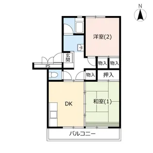 URサンヴァリエ平塚【5階】の間取り
