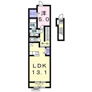 メインステージ東横B【2階】の間取り