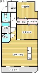 リアン【1階】の間取り