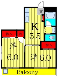 リバーサイドマンション【3階】の間取り