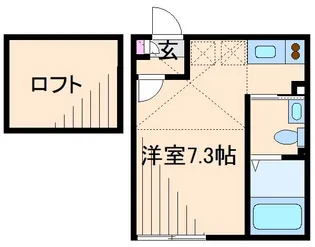 ハーミットクラブハウス綱島【2階】の間取り